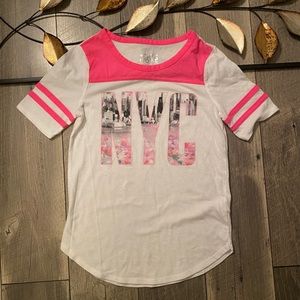 🧡Justice Girl’s NYC Glitter T-Shirt Size 10